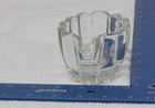 Old Princess House Heritage 438 Clear Scalloped Glass Buffet Fork Spoon Holder