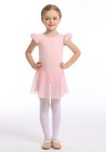 Ballet Leotards With Skirt For Toddler Girls Dance Ruffle Ballerina Dresses O   