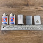 Vintage Lighter Lot Denver Broncos Gas Lite Ldl Japan Castle Brushed Chrome 5pc