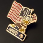 1984 La Sam The Eagle Summer Olympics Vtg Arco Official Sponsor Los Angeles Pin