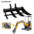 Small Digger Rake  Mini Excavator Rake  Rakes backhoe Attachment  For 1t To 1 5t