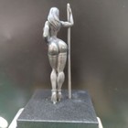 4 7  Pure Copper Yoga Voluptuous Beauty Pole Girl Body Art Statue Ornaments
