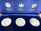 Official Medal Set 3 Warlords Oda Nobunaga Hideyoshi Tokugawa Pure Silver