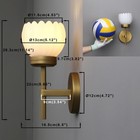 Brass Boho Indoor Vintage Wall Sconce Set Of 2  Modern Vanity Gold Industrial   