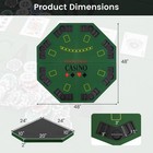 48  Poker Table Top - 8 Player Foldable Texas Holdem Poker Table Topper