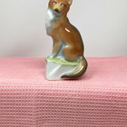 Herend Hungary Porcelain Hand Painted Fox Figurine  Euc  1036
