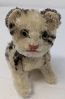 Vintage Plush Cat Mohair Jointed Embroidered Face Hard Inset Eyes Steiff    