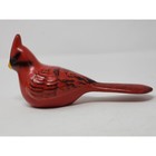 Vintage Roseville Ceramic Male Cardinal Red Clip On Bird Bath Without Clip