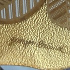 Georges Briard Mcm Floral Serving Split Divided Tray Large Gold  heritance  Vtg