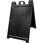 Plasticade Signicade Deluxe A Frame Sidewalk Curb Sign In Black