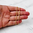 Real 14k Solid Yellow Gold 2mm Rope Chain Necklace - Ch437