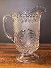 Antique Art Nouveau    big Butterfly    Pattern Pitcher - Eapg  C  1900