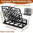 Vintage Metal Cookbook Stand For Kitchen Counter  Black Cast Iron Cookbook Ho   