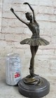 Detail Prima Ballerina Bronze Sculpture Art Nouveau Deco Figurine Statue Decor