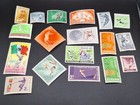Lot Of 18 Sports Olympics Postal Stamps Unused Ussr Hungary Israel Yemen 1950s