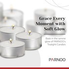 100-400 Pack Tea Light Candles Bulk Unscented Votive Candles 6 Hour Long Burning