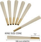 200 Pack Pre Rolled Cone  Cones King Size Slow Burning Pre Rolled Cones Made   