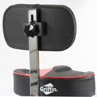 Saddle Drum Throne With Backrest Support Griffin   Padded Leather Drummer Seat