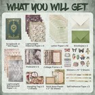 Scrapbooking Kit  185 Pcs   Medieval Chapter- Green Forest  Perfect For Bulle   