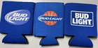 Lot Of 3 - Bud Light Beer Can Bottle Koozie Coozie Basketball Insulator - New -