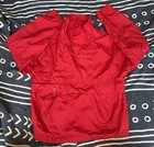 Vtg Adidas Pullover Track Jacket Mock Neck Vented Women s Size Small Red E1