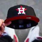 59fifty Mlb Houston Astros World Series 2017 Black   Red Uv Fitted Cap