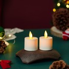  Luminara Moving Flicker Led Tea Lights With Timer For Wedding Set Of 2 4 6 8