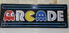 Pac Man Ms Arcade Game Metal Cool Sign Vintage Look Video Pinball Coin Amusement