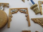Lot Of Kupjack Studio Miniature Prototypes     Wooden Legs  Lids  Panel Trims    