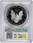 2000-p American Silver Eagle Dollar Pr69dcam Pcgs Proof 69 Deep Cameo