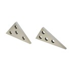 2 Pc Solid Precision 30-60-90 Degree Angle And 45-45-90 Degree Angle Plates