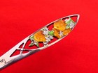 Vintage Sterling Silver   Enamel Palm Beach Florida Oranges Souvenir Spoon Gk-14