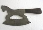 Antique Old Butcher Meat Cleaver Chopper Horse Shape Knife