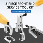 5 Pcs Pitman Arm Puller Ball Joint Separator Tie Rod Front End Service Tool Set