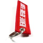5pcs Aviation Remove Before Flight Keychain     Double Sided Embroidered Jet Tag