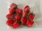 Lot 12 Artificial Strawberry Decorative Fake Fruit Berries Strawberries Ornament