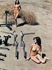 1976 Doug Thorley Performance Exhaust Vintage Print Ad Sexy Bikini Girls Headers