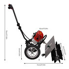 43cc 1 7hp Walk Behind Power Sweeper Broom 2-stroke Gas Engine Sweeper Lawn Turf