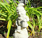 Vintage Gnome Statue W  Pet Frog  Solid Concrete Outdoor Garden Lawn Yard D  cor