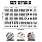 Jutom 2500 Pcs Pool Equipment Identification Labels 9 8 X 6 7 Inch  White 