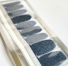 Navy Blue Glitter Nail Wraps Nail Strips Shimmer Nail Stickers