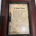 A Simple Prayer Religious Print St  Francis Floral Border 6x8 With Frame