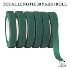 6 Roll Floral Tape 1 2inch Flower Dark Green  Tapes For Bouquet    