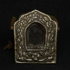 2 7 Inch Old Chinese Tibet Silver Copper Amitayus Buddha Box Pendant Collection