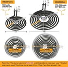 4 Pack Upgraded Wb30m1 Wb30m2 Stove Burner Element Fit Ge Element Burner Kit