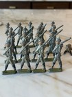 Britains Lead Soldiers Lot Of 18 German Infantry Pickelhaube Marching 1900-1930