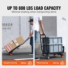 Aluminum Hand Truck 2 In 1 Folding Dolly Cart 300 Lbs Capacity Heavy Duty