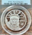 1997-w  100 Platinum American Eagle Pcgs Pr70dcam