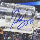 Patrice Bergeron Autographed Boston Bruins  stanley Cup Trophy  Deluxe Framed 8x