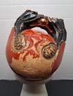 Vintage Buddhist Mokugyo Wooden Fish Temple Meditation Drum Rare 